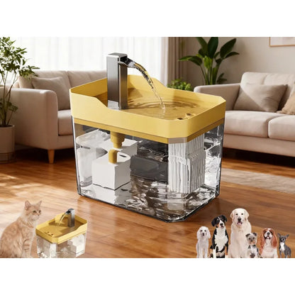 Fontaine à Eau USB pour Chat — Plastique, Pompe Silencieuse, 1.5L, Couleurs