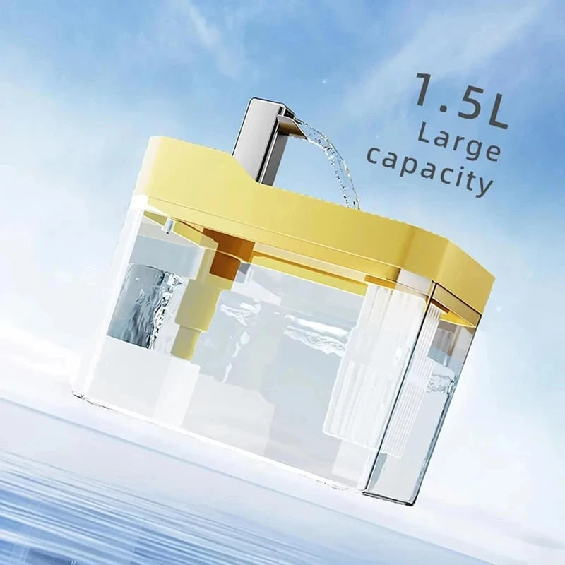 Fontaine à Eau USB pour Chat — Plastique, Pompe Silencieuse, 1.5L, Couleurs
