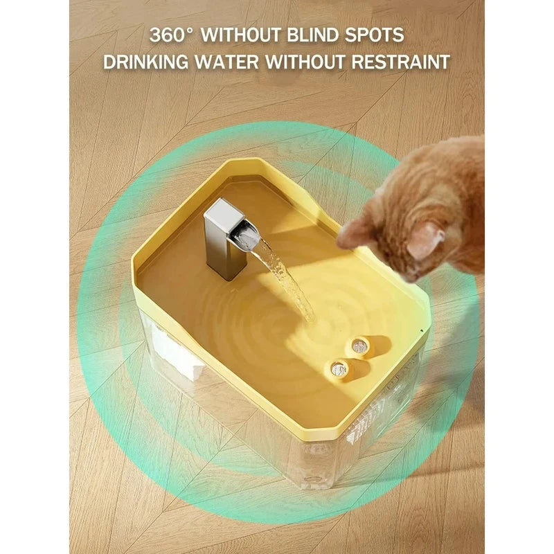 Fontaine à Eau USB pour Chat — Plastique, Pompe Silencieuse, 1.5L, Couleurs