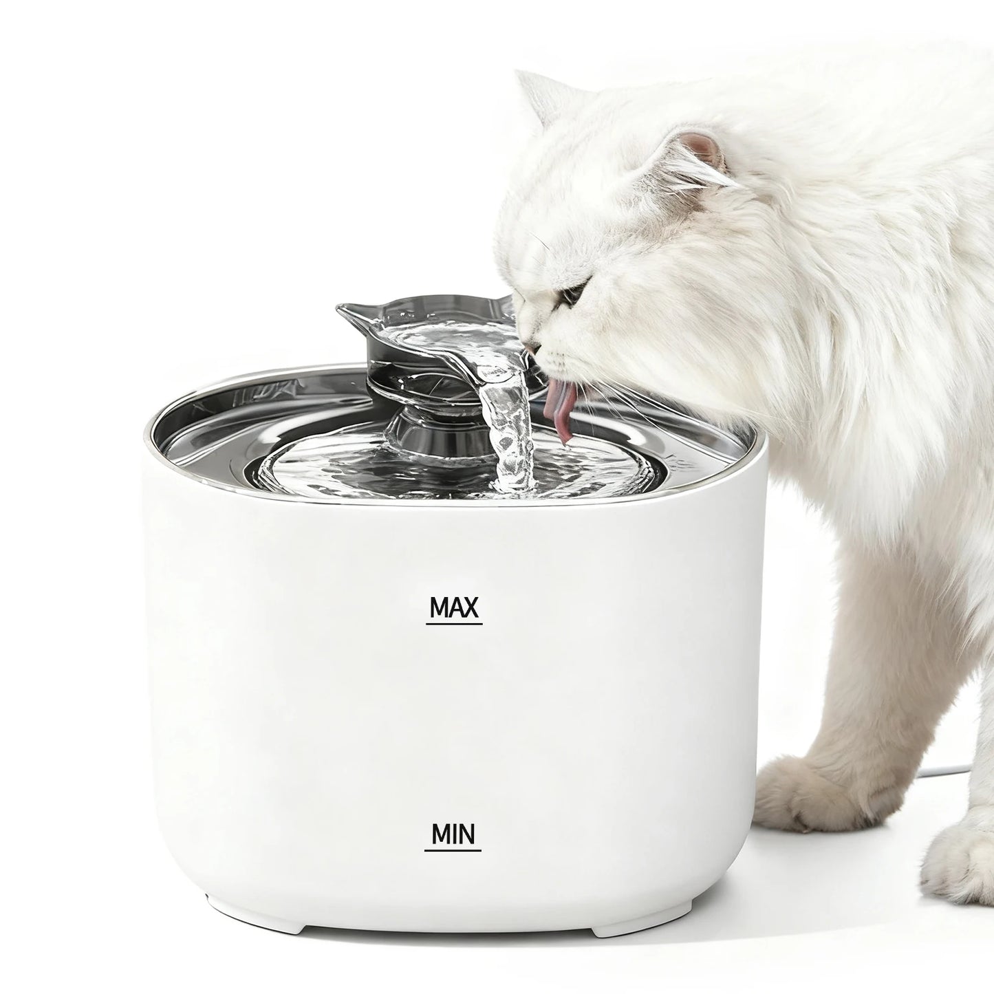 Fontaine à Eau Automatique USB pour Chat — 2.2L, Silencieuse, Filtre