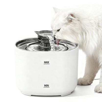 Fontaine à Eau Automatique USB pour Chat — 2.2L, Silencieuse, Filtre